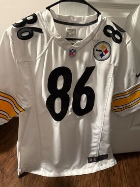Pittsburgh Steelers Hines Ward #86 Jersey White NFL Nike Men’s Size Large